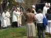 Archbishop Raymond Burke arrives behind the other bishops, over twenty in all.