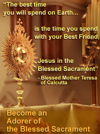 A Prayer of An Adorer of Jesus in the Blessed Sacrament | AirMaria.com