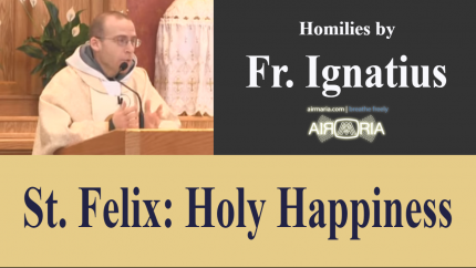 Happiness of St Felix – May 18 – Homily – Fr Ignatius