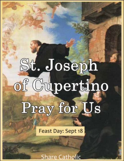 A Prayer To St. Joseph Of Cupertino | AirMaria.com